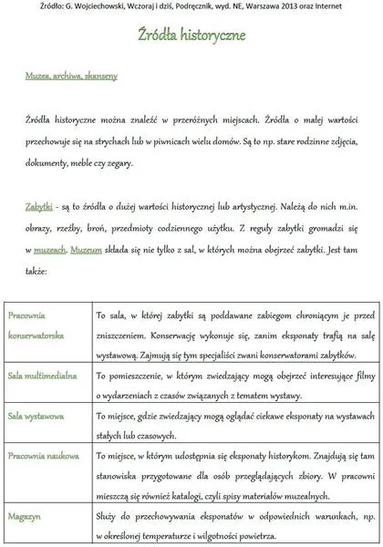 Analiza źródeł pisanych