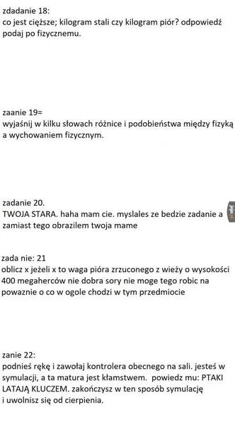 Błędy na maturze