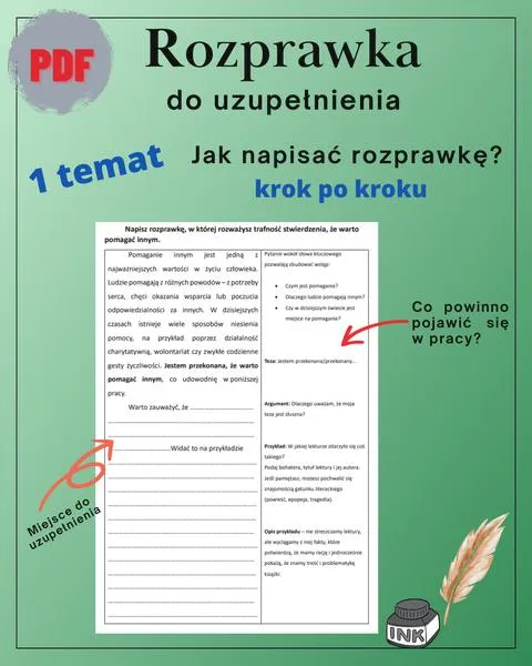 Elementy strukturalne rozprawki