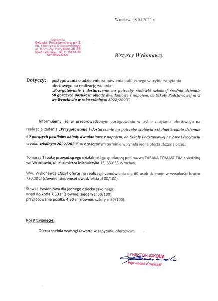 Informacje techniczne